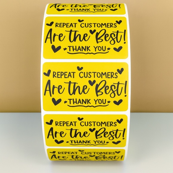 Repeat Customers Are the Best Stickers – Thank You Labels for Small Business - Picture 10 of 11